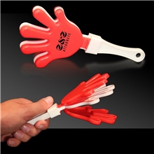 aerial view a red/white/red red white hand clappers, image 1 of 3