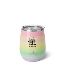 14 oz Swig Life(TM) Over The Rainbow Stemless Wine Cup