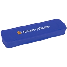 aerial view a blue modern school supply case, image 1 of 2