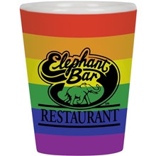1.5 oz Full Color Collector Cup Ceramic Shot Glass