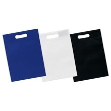 a group of small non - woven die cut plastic bag - screen print