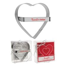 a silver metal heart cookie cutter
