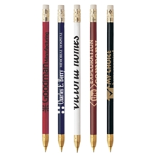 a group of woodcase arrowhead pen