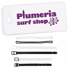 a group of executive luggage tag with clear sleeve