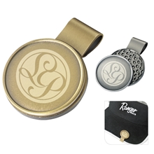 aerial view a group of steel hat clip with ball marker, image 1 of 2