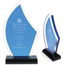 a group of jaffa(r) acrylic sailboat award