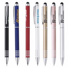 aerial view a group of good value(tm) metal twist stylus pen, image 1 of 2