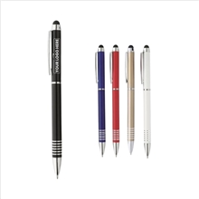 aerial view a group of metal twist stylus pen, image 1 of 2