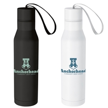 a group of vacuum insulated bottle with carry loop - 18 oz