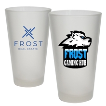 16 oz Frosted Pint Glass - USA