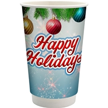 16 oz Full Color Holiday Paper Cup