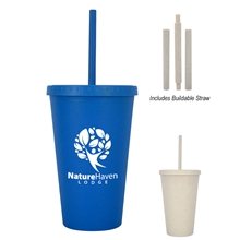 16 oz Newport Wheat Travel Tumbler