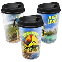 16 oz Sentinel Tumbler - Full Color Insert Auto Sip Lid