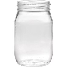 16 oz Shindig Glass Jar - Deep Etched