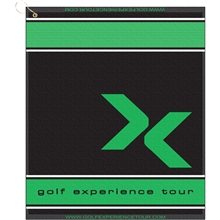 16 X 19 Designer Woven Golf Towel W / Scrubbers