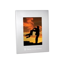 aerial view a silver aluminum picture frame, image 1 of 2