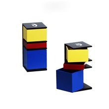 a black moma destijl multicolored taboret desk storage and organization