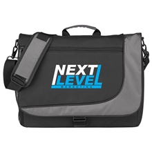 aerial view a gray access messenger bag, image 1 of 3