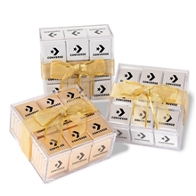 a group of chocolate square gift box
