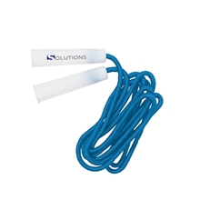 aerial view a blue 84 woven cloth skipper jump rope, image 1 of 2