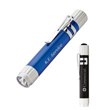 a group of aluminum led flashlight with pocket clip