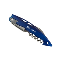 aerial view a translucent blue all - in - one elite wine opener, image 1 of 2