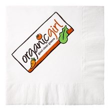 a group of white 3- ply beverage napkins