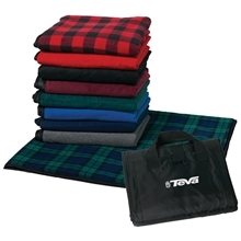 aerial view a group of fleece picnic blanket, image 1 of 4