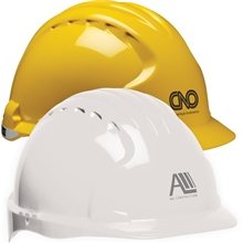 a group of evolution(tm) deluxe 6151 vented hard hat