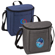 aerial view a group of metropolitan 12 can cooler bag, image 1 of 2
