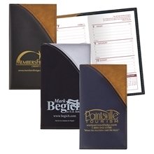 aerial view a group of 2 tone vinyl designer series barcelona planner - weekly / 1 color insert, image 1 of 2