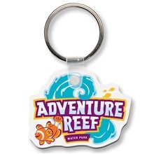 a white key tag - shape - full color