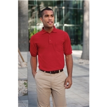 a group of port authority silk touch polo shirt