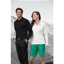 a group of nike ladies long sleeve dri - fit stretch tech polo - colors