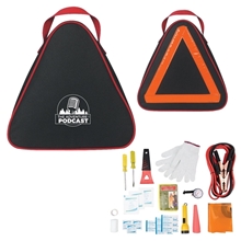 aerial view a black automotive roadside and medical kit, image 1 of 4