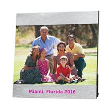 aerial view a silver 4 x 6 lan photo frame, image 1 of 6