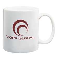 aerial view a white value white mug - 11 oz, image 1 of 2