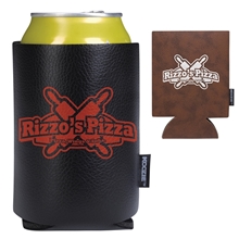 a group of koozie(r) leather - like can cooler