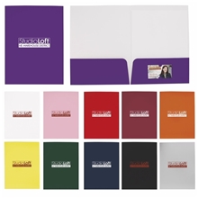 a group of gloss paper folder