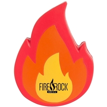 aerial view a red fire emoji stress reliever, image 1 of 4