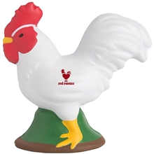 aerial view a white rooster stress reliever, image 1 of 5