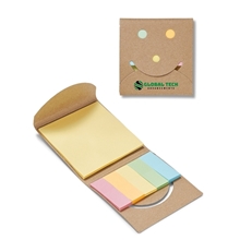 aerial view a natural happy face sticky note pack, image 1 of 5