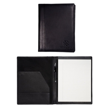 aerial view a black harrison portfolio writing pad large (sueded full - grain leather), image 1 of 4