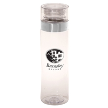 aerial view a clear prime line 27 oz tritan vortex bottle, image 1 of 2