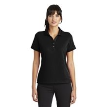 aerial view a black nike ladies dri - fit classic polo - colors, image 1 of 6