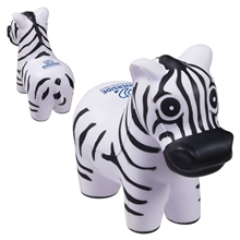 aerial view a black/white zebra - stress reliever, image 1 of 3