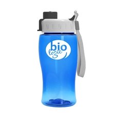 18 oz Transparent Bottle With Quick Snap Lid