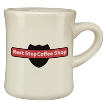 aerial view a natural 12 oz cuppajo diner mug, image 1 of 5