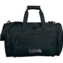 aerial view a black polycanvas excel deluxe duffel bag 20, image 1 of 4