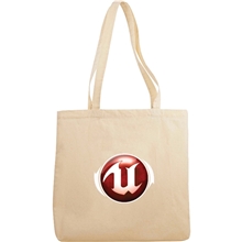 aerial view a natural cotton canvas natural classic meeting tote bag 14.5 x 15, image 1 of 2